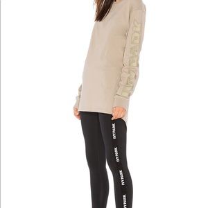 Ivy Park Long Sleeve Logo Top in Laurel Oak